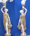 Statue lampadaire Gréco -Romaine