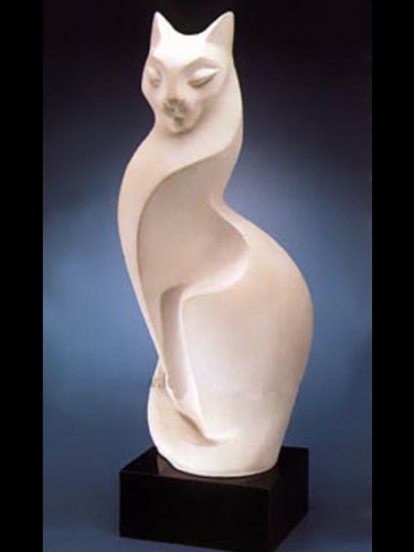 sculpture moderne chat